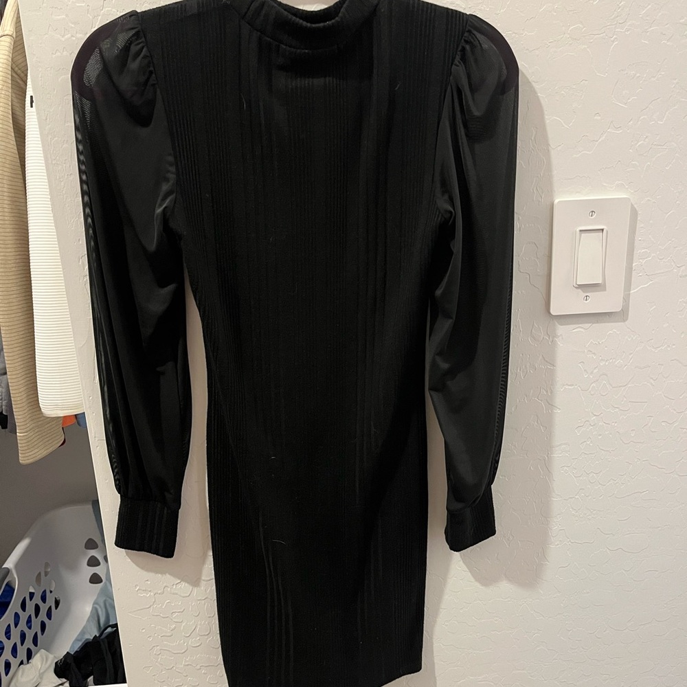 Almost Famous Black Long Sleeve Dress